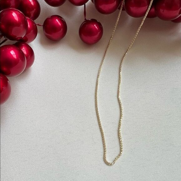 14k solid gold wheat chain Necklace 20” | perfect gift | 14K 1mm 8 Round Whe… - Picture 12 of 12